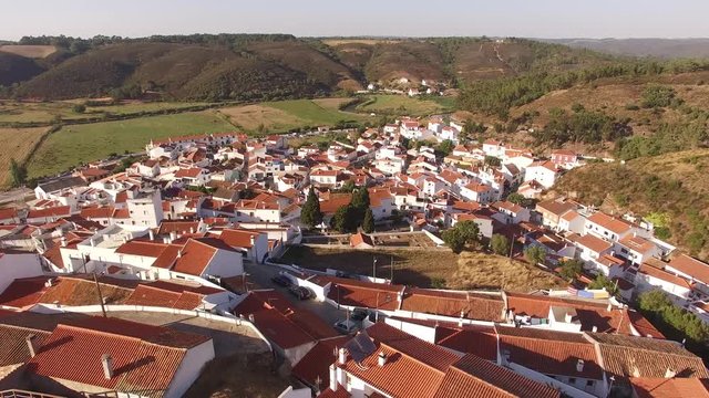 Odeceixe - Portuguese tourist town aerial view