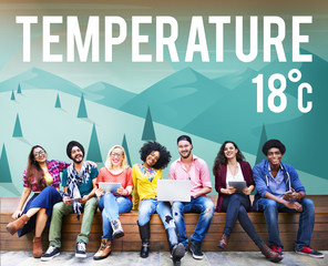 Weather Update Temperature Forecast News Meteorology Concept
