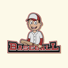 baseball logo illustration design