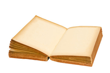 open old blank book.