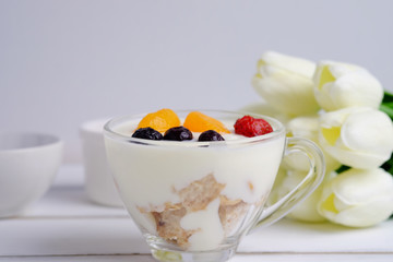 Healthy morning meal.