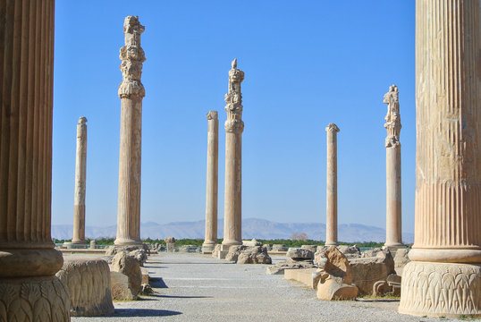 The Apadana of Persepolis in Iran