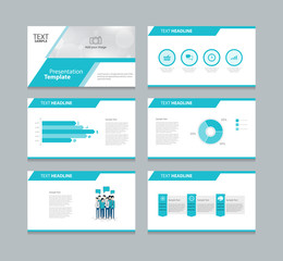 Fototapeta na wymiar page presentation layout design template with info graphic element