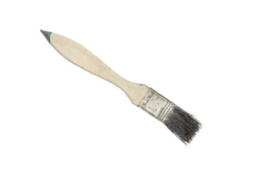 Paint brush on a white background. Clipping path