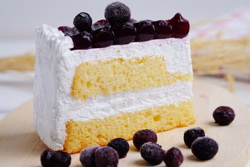 Blueberry cake.