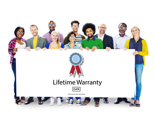 Lifetime Warranty Guarantee Assurance Quality Service Concept