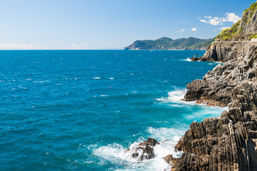 Fototapeta na wymiar Beautiful view of the sea and cliffs