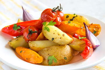 oven baked vegetables