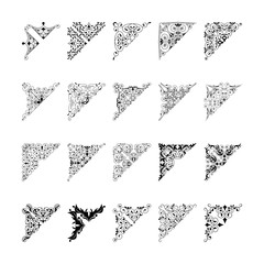 Corner vintage style collection. Decorative element