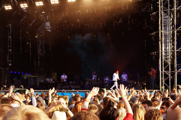 Crowd at a open air concert