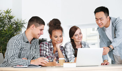 Group of people working in office