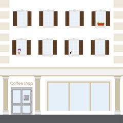 Coffee shop building