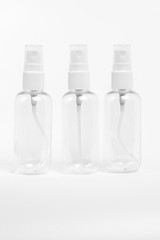 Plastic  spray bottle isolated on white
