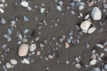 Fototapeta na wymiar Black sand beach in Iceland