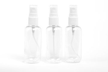Plastic  spray bottle isolated on white
