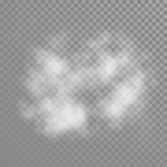 Cumulus cloud on transparent background