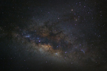 Milky way galaxy with stars and space dust in the universe, Long