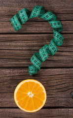 Orange question mark