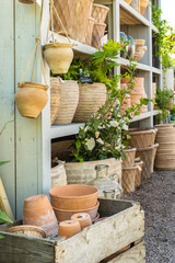 Garden center pots