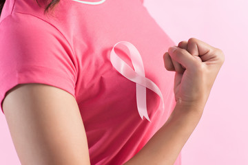 pink breast cancer awareness ribbon