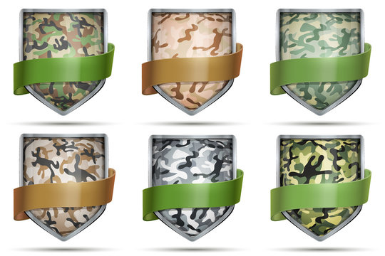 Shields with flag Camouflage