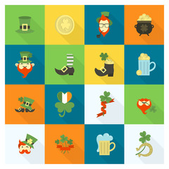 Saint Patricks Day Icon Set