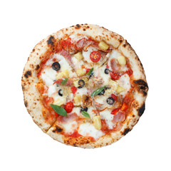 Hawaiian pizza, Top view