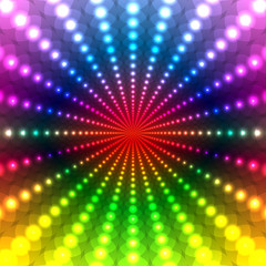 Abstract Rainbow Disco background