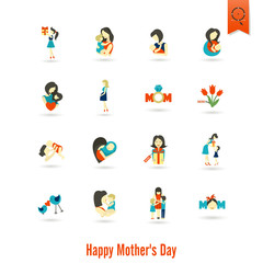 Happy Mothers Day Icons