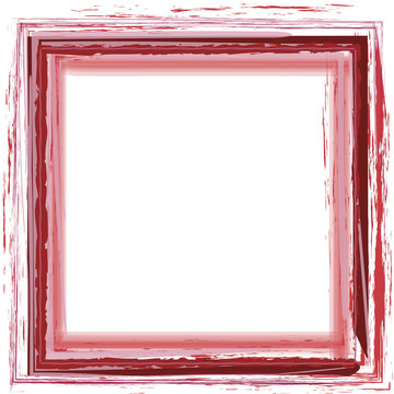 rot Rahmen quadrat gemalt