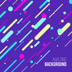Abstract randomly lined colorful background. Vector illustration.