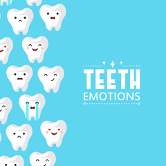 illustration of tooths on a background