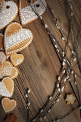 gingerbread heart-shaped