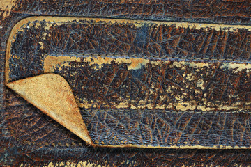 texture of old worn leather