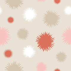 Ethnic boho seamless pattern with decorative flowers. Print. Cloth design, wallpaper.