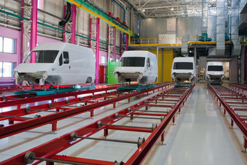 Naklejka premium car assembly line