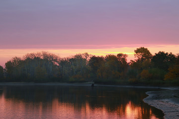 Fototapeta na wymiar pink sunset