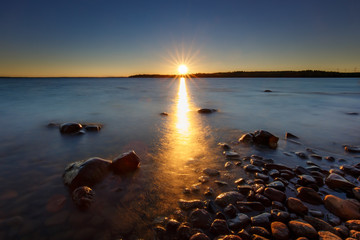 Obraz premium Swedish sunset