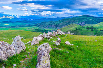The stone alley in highlands