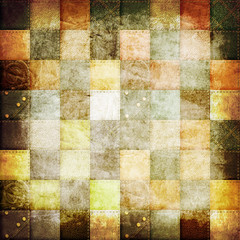 Old paper texture with patchwork pattern