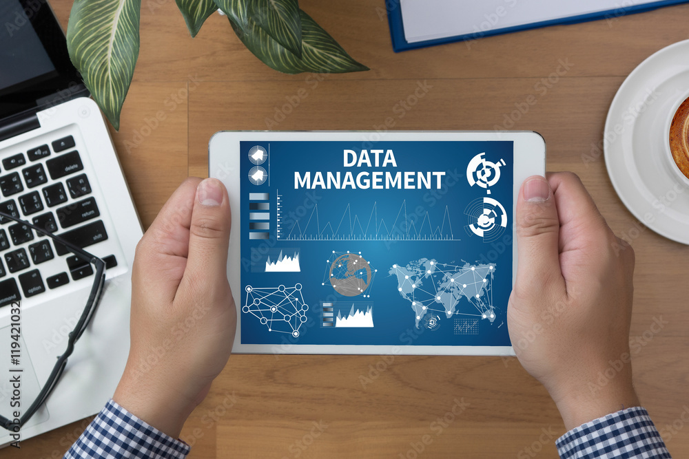 Poster data management file database cloud network