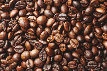Coffee beans background