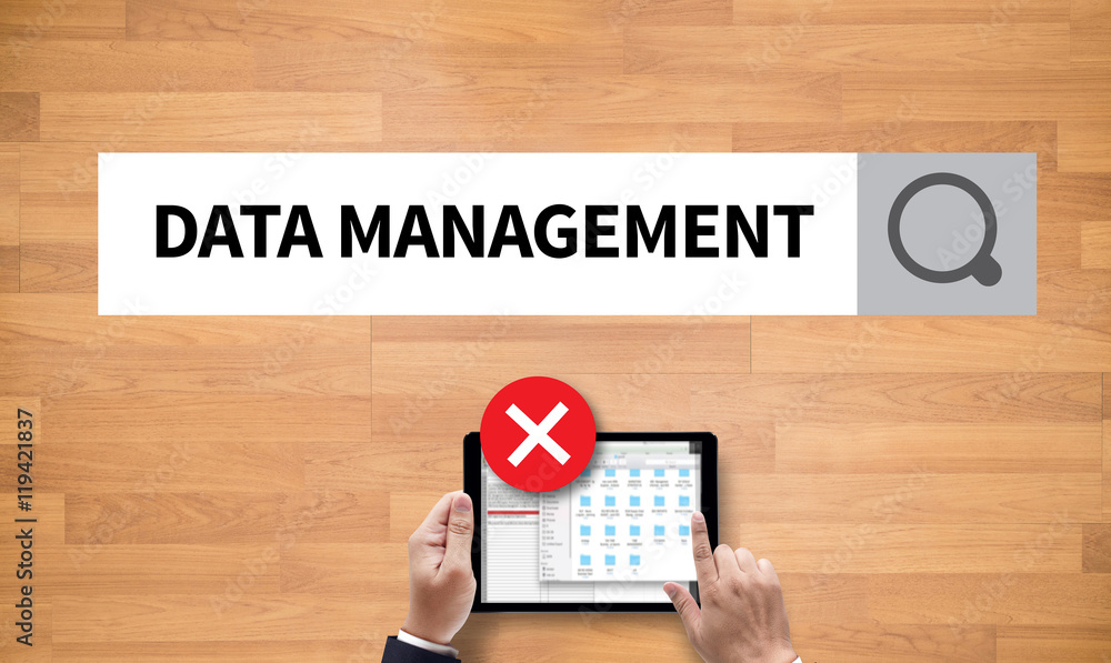 Poster data management file database cloud network