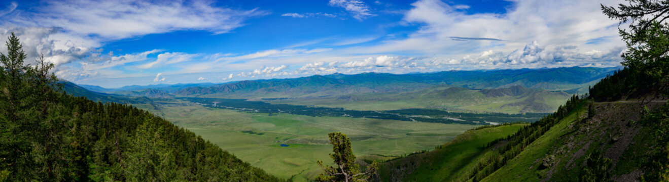 Valley of Bukhtarma river
