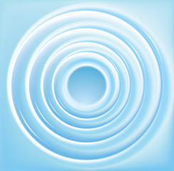 Vector background with concentric circles of water
