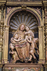 Fototapeta na wymiar Interior of the cathedral of Cuenca, Chapel Muñoz, Cuenca, Spain