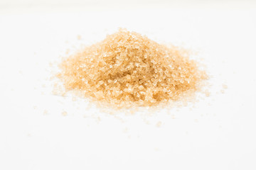 Heap of granulated brown sugar
