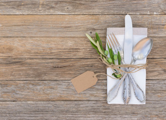 Speisekarte Hintergrund mit Besteck 