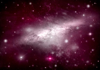 galaxy in a free space