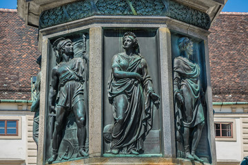 Fototapeta na wymiar Monument to Emperor Franz I of Austria. Hofburg, Vienna, Austria